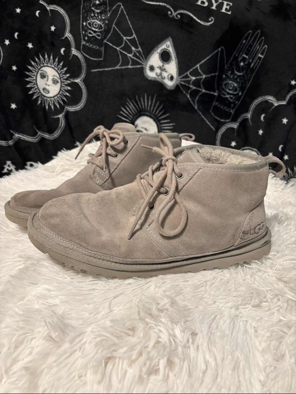 UGG Neumel Men’s Suede Ankle Boots - grey